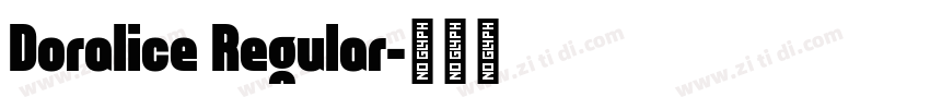 Doralice Regular字体转换